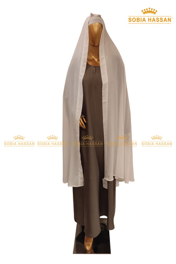 Plain White Irani Shawl